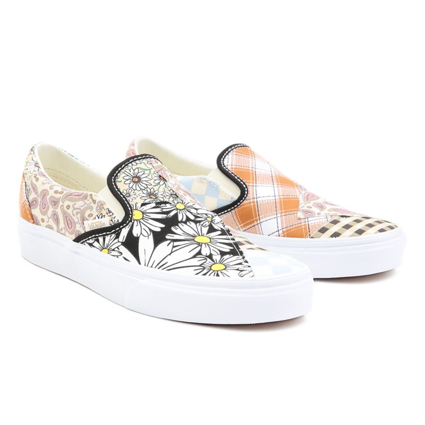 Vans Meadow Patchwork Classic Slip-On Dam Olika Färger/Vita - Vans Slip On Skor Rea (TCDJW4650)